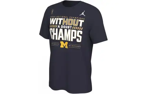 Jordan Michigan Wolverines 2023 National Champions Locker Room T-shirt