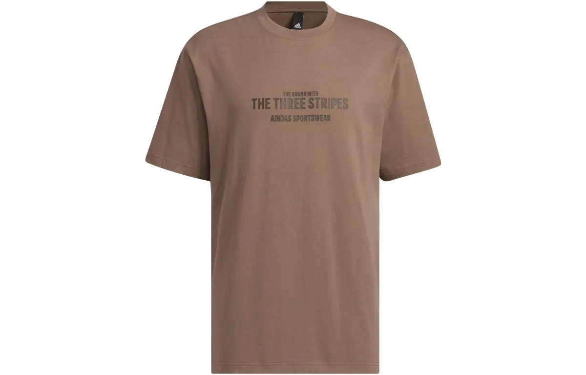 Adidas T Shirt Men's Stratum Dark Earthy Brown