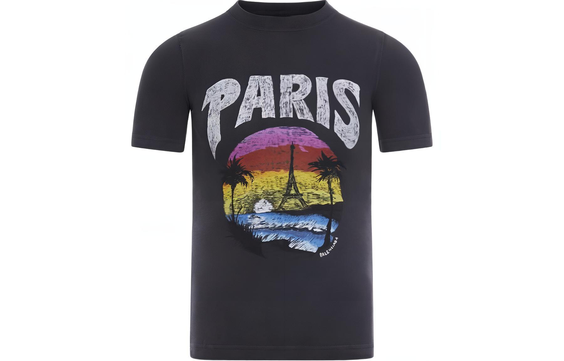 Balenciaga Graphic Printed Crewneck T-Shirt