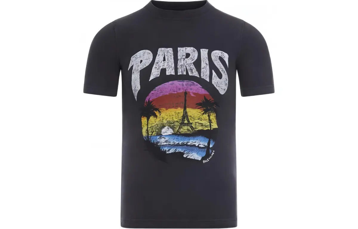 Balenciaga Graphic Printed Crewneck T-Shirt
