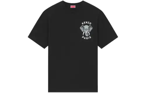 KENZO Elephant Printed Crewneck T-Shirt