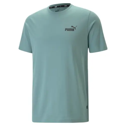 PUMA T Shirts Men's Blue Crew Neck Moderate Straight Fit