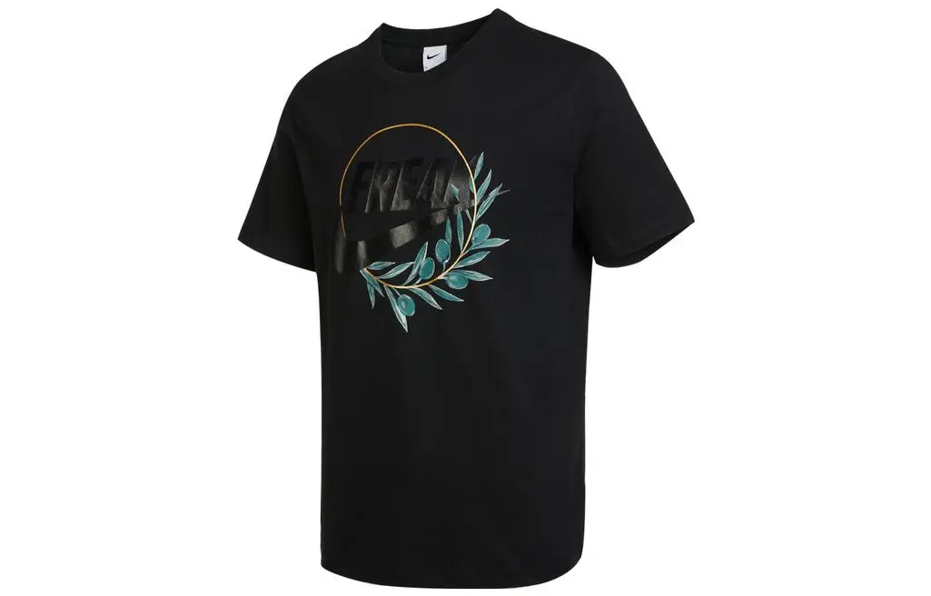 Nike T-Shirts Men's Crew Neck Moderate Straight Fit