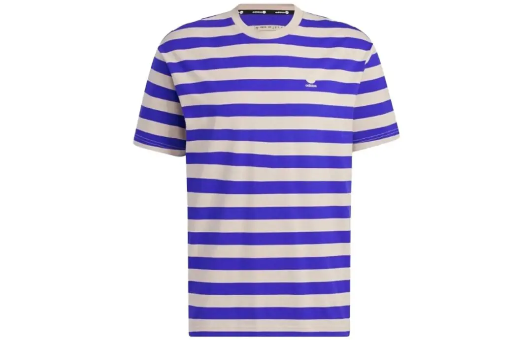 Adidas Neo T Shirts Unisex Blue Crew Neck Moderate Straight Fit