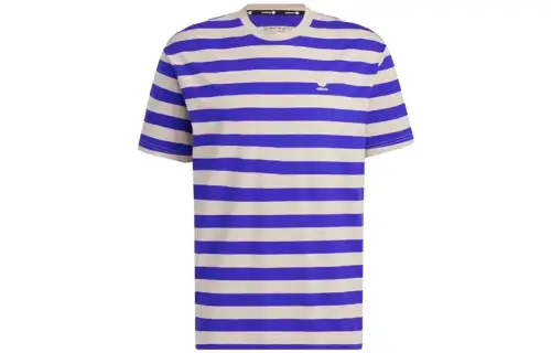 Adidas Neo T Shirts Unisex Blue Crew Neck Moderate Straight Fit