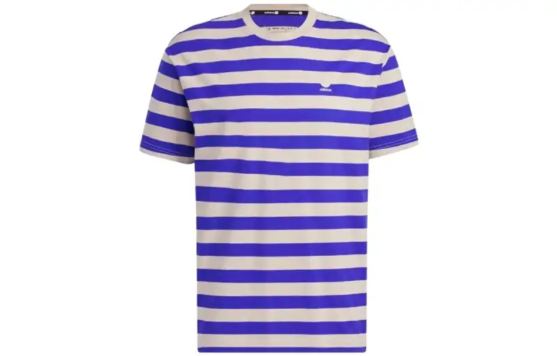 Adidas Neo T Shirts Unisex Blue Crew Neck Moderate Straight Fit