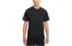 Nike T Shirts Men's Black Crew Neck Moderate Straight Fit