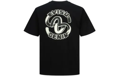 EVISU T Shirts Men's Crew Neck Moderate Straight Fit