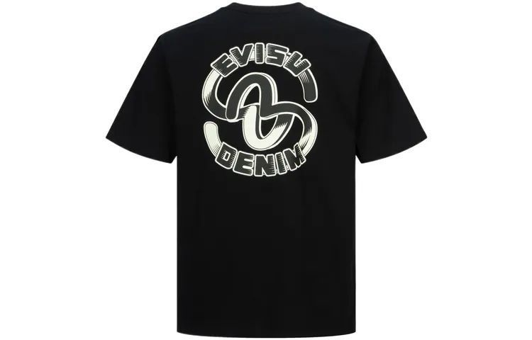 EVISU T Shirts Men's Crew Neck Moderate Straight Fit