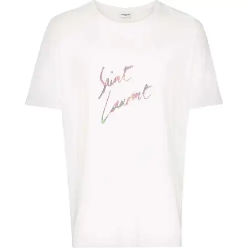 SAINT LAURENT SS23 T Shirt Men's White