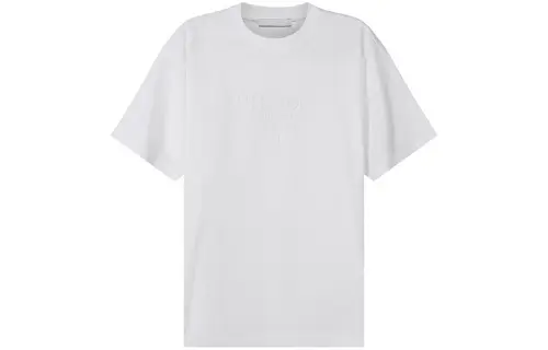 PRADA T Shirts Men's White Crew Neck Moderate Straight Fit