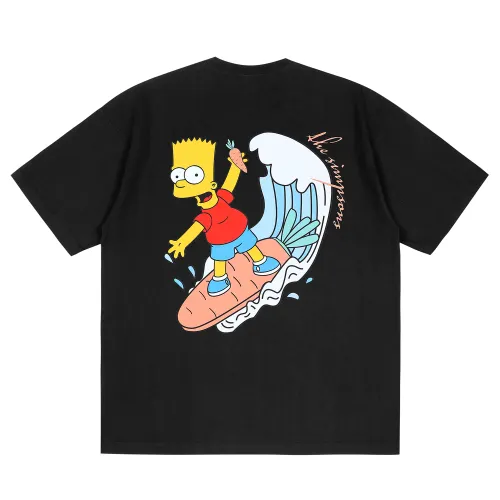 The Simpsons T Shirts Unisex Crew Neck Moderate Straight Fit