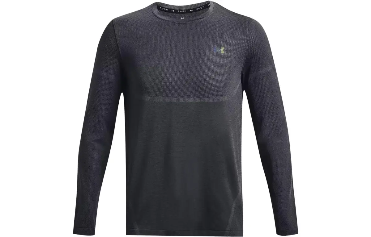 Under Armour RUSH T Shirt Men's Peach Gray