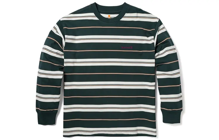 Timberland T Shirts Men's Gray Green Crew Neck Moderate