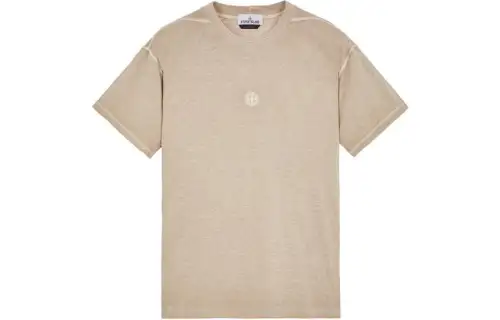 STONE ISLAND T Shirts Men's Gray Crew Neck Moderate