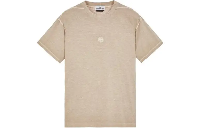STONE ISLAND T Shirts Men's Gray Crew Neck Moderate