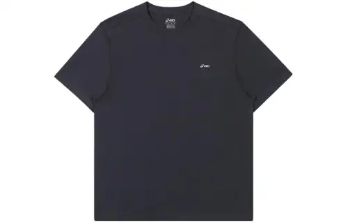 ASICS T Shirts Unisex Gray Crew Neck Moderate Other