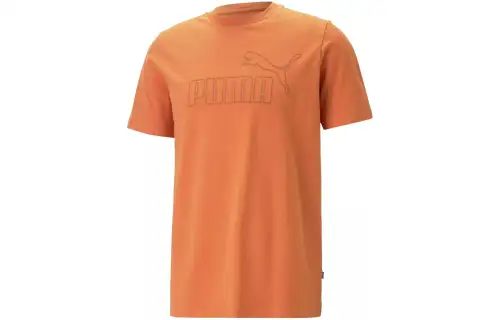 PUMA ESS ELEVATED PIQUE TEE T Shirt Men's Orange