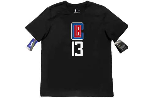 Nike Basketball sports breathable black T-shirt for training with a round collar, loose fit
