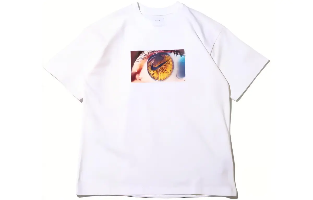 Nike T-Shirts Men's White Crew Neck Moderate