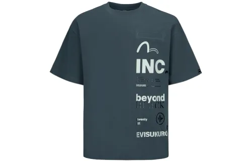 EVISU T Shirts Men's Crew Neck Moderate Straight Fit