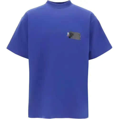 Balenciaga Logo Printed Oversized Fit T Shirt