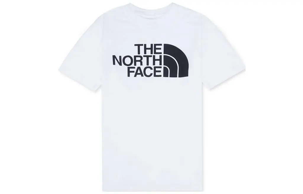 THE NORTH FACE T-Shirts Men's White Crew Neck Moderate Straight Fit