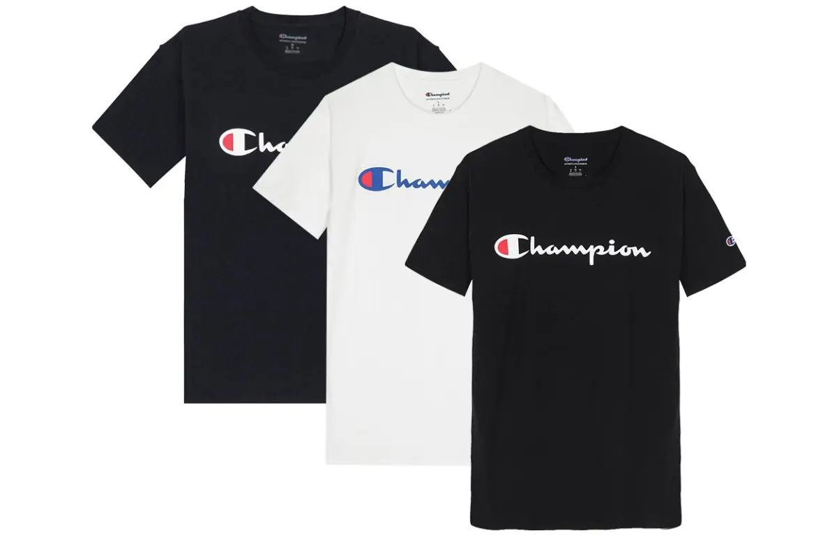 Champion T Shirt Unisex Set Of 3