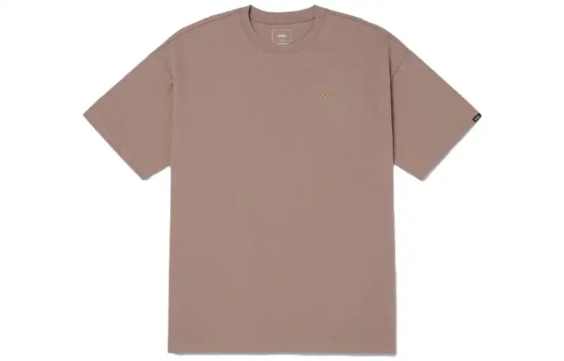 Vans T Shirts Men's Camel Crew Neck Moderate Straight Fit
