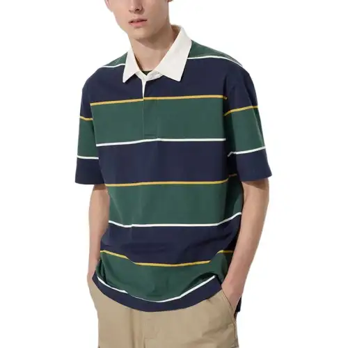 UNIQLO Drop Shoulder Sleeve T Shirt Unisex Dark Green