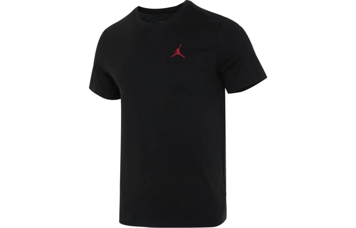 Jordan T-Shirts Men's Black Crew Neck Moderate