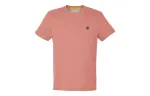 Timberland T Shirts Men's Light Pink Crew Neck Moderate Straight Fit