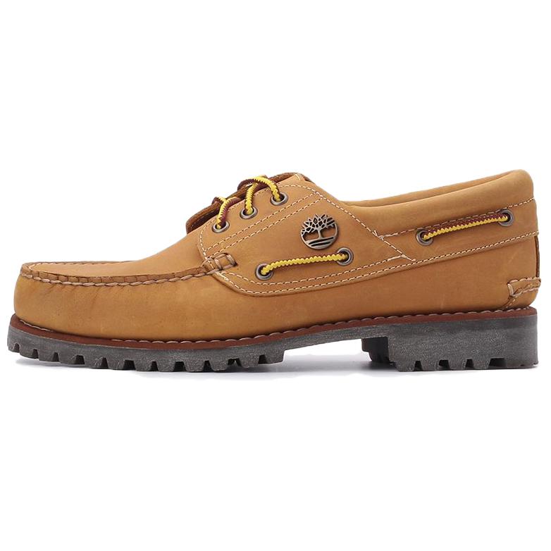 Timberland AUTHENTICS Collection Leather Casual Shoes Men's Wheat Brown