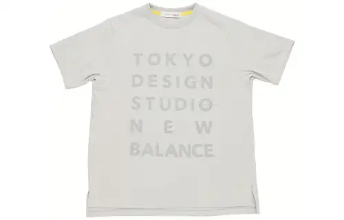 New Balance New Balance X TDS SS23 T Shirts Men's Gray Crew Neck Moderate Straight Fit