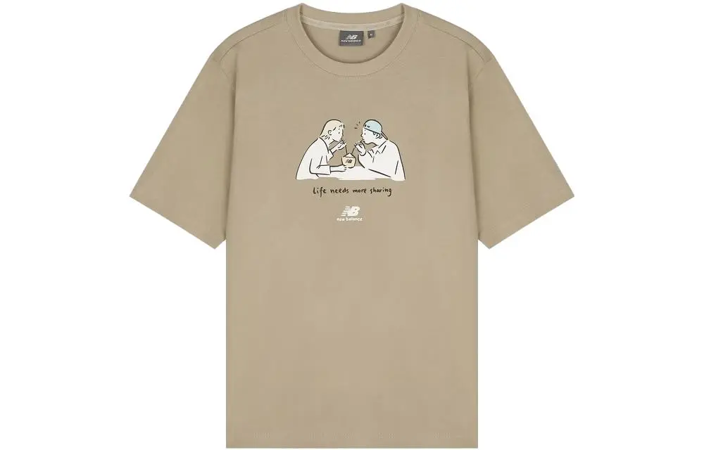New Balance Attractive Lifestyle T Shirt Unisex Khaki