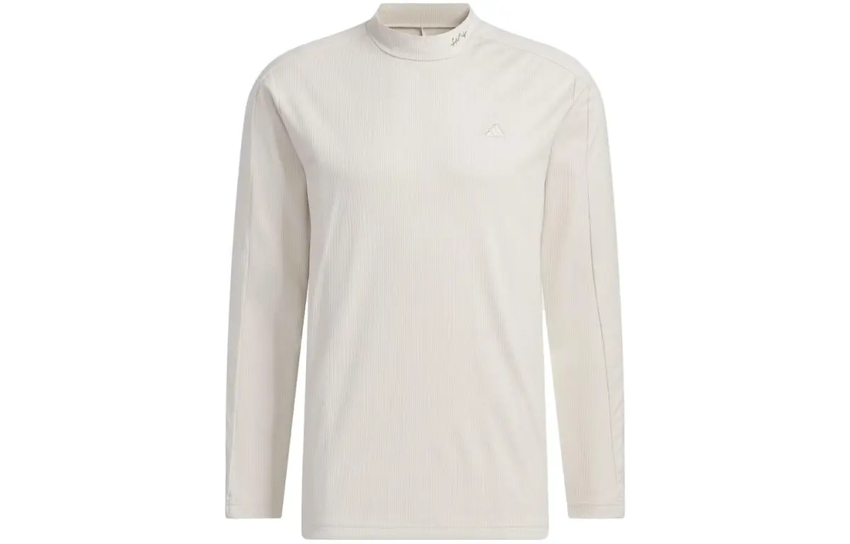 Adidas T-Shirts Men's White Half-Turtleneck Moderate Straight Fit
