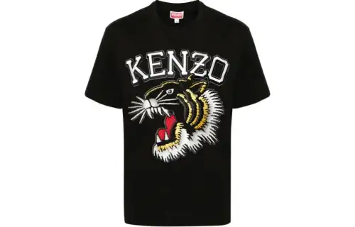 KENZO Tiger Embroidered Crewneck T-Shirt