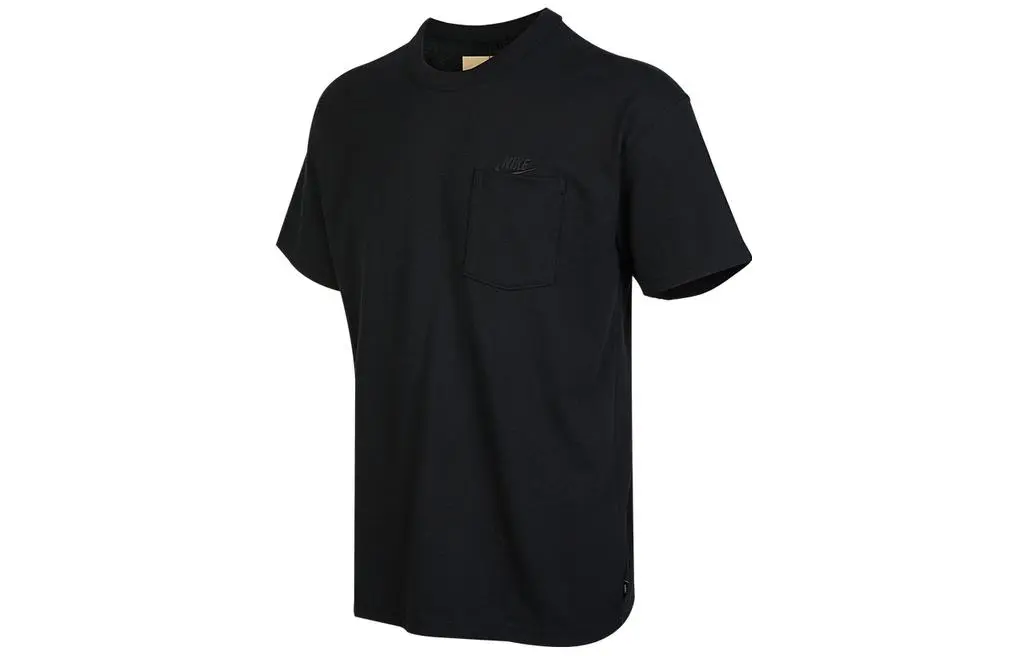 Nike T-Shirts Men's Black Crew Neck Moderate