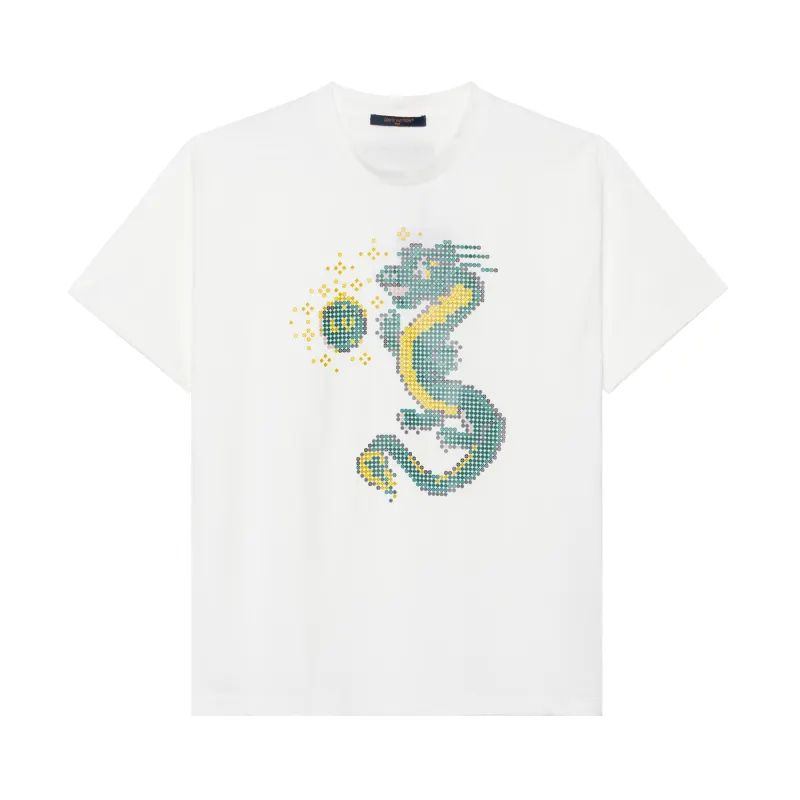 LOUIS VUITTON Short Sleeved Cotton T Shirt