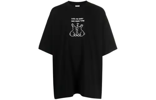 Vetements Slogan print Cotton T shirt