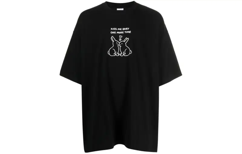 Vetements Slogan print Cotton T shirt