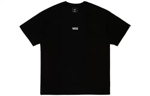 Vans T Shirts Men's Black Crew Neck Moderate Straight Fit