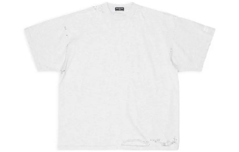 Balenciaga T Shirt Loose Fit Unisex Gray
