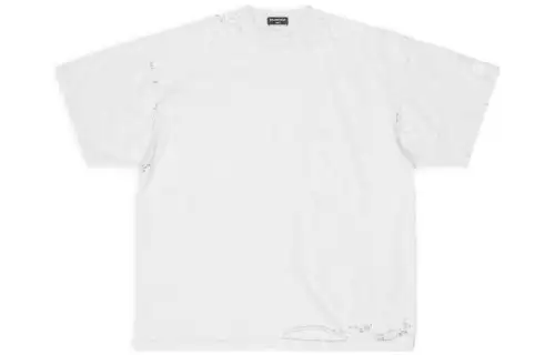 Balenciaga T Shirt Loose Fit Unisex Gray