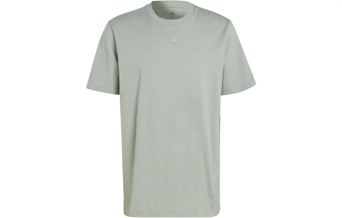 Adidas T-Shirts Men's Green Crew Neck Moderate Other