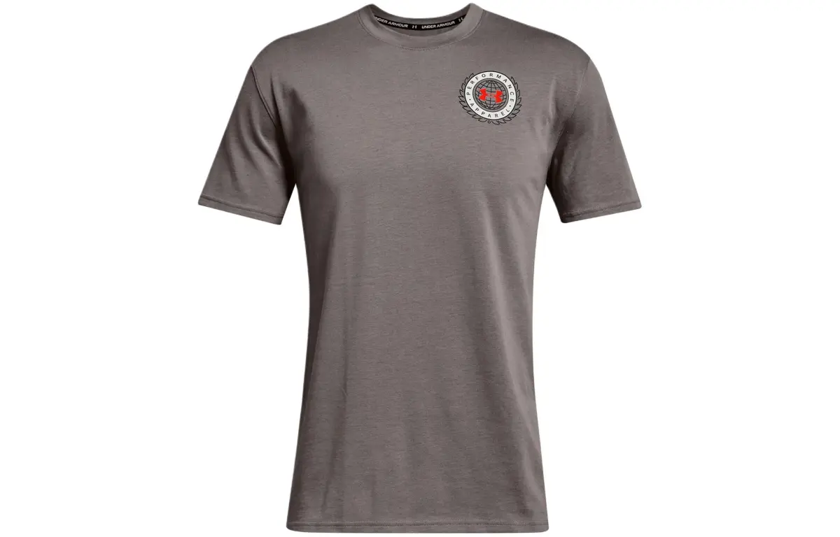 Under Armour Alma Mater Crest T Shirt Men's Gray