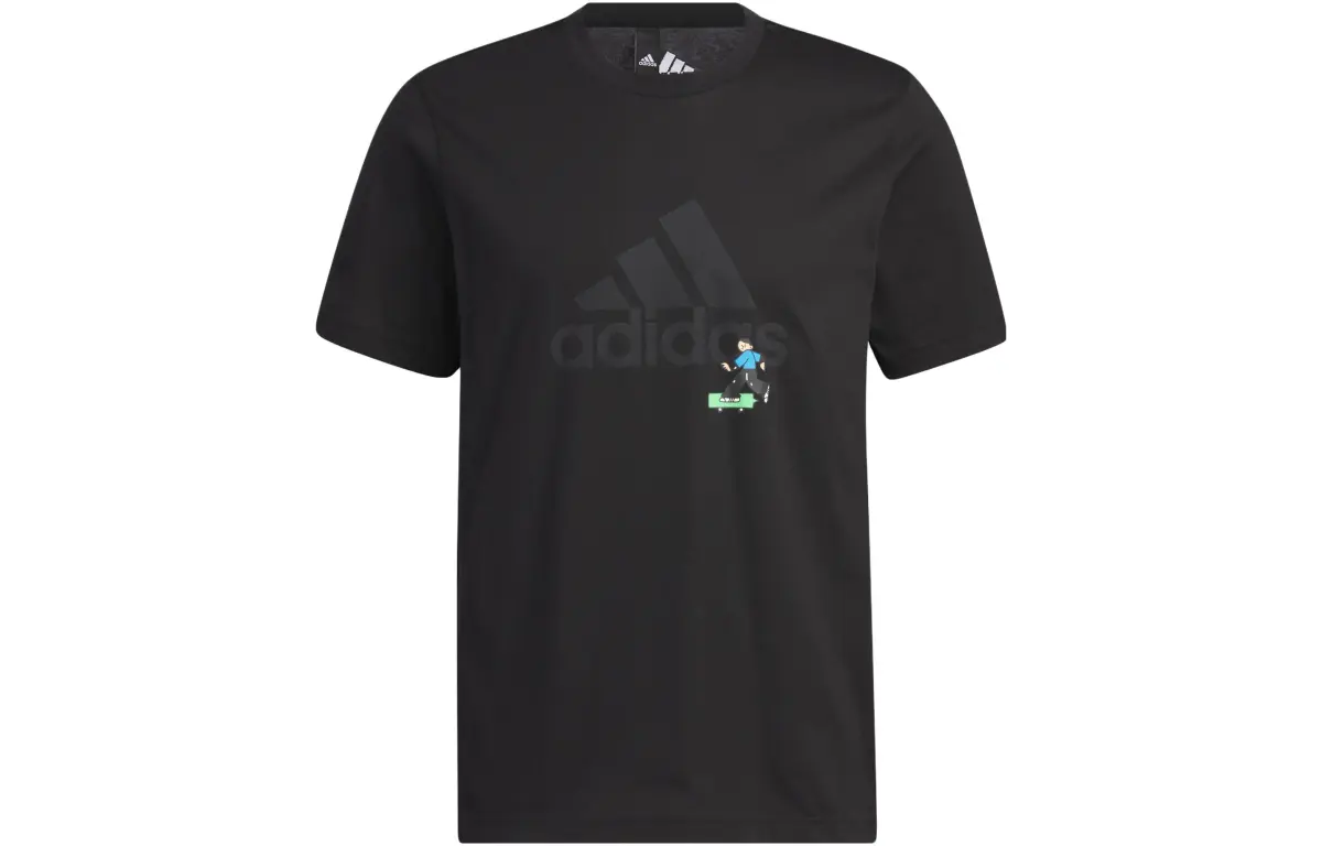Adidas X SEEBIN SS23 T-Shirts Men's Black Crew Neck Moderate Straight Fit