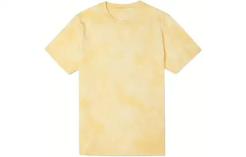 Converse T Shirts Men's Yellow Crew Neck Moderate Straight Fit