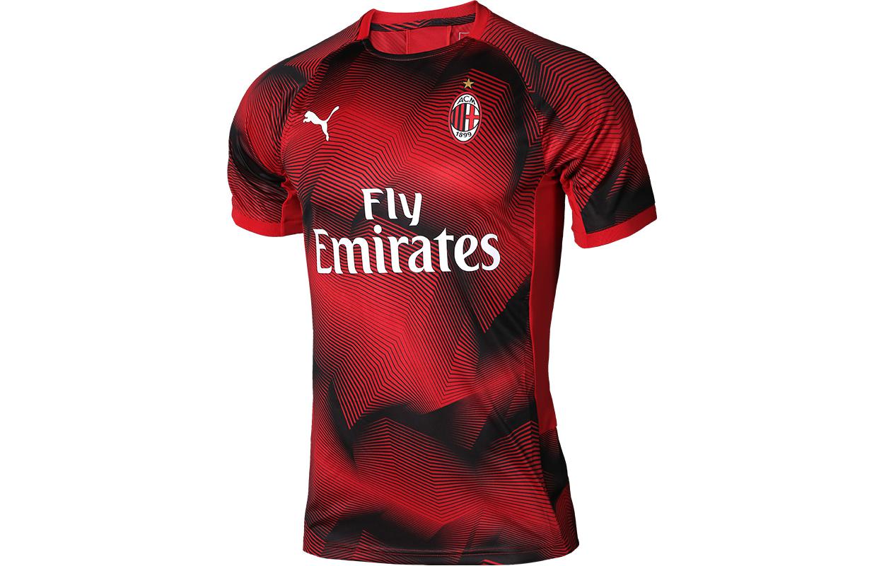 PUMA AC Milan Sport T Shirt Men's Orange Black