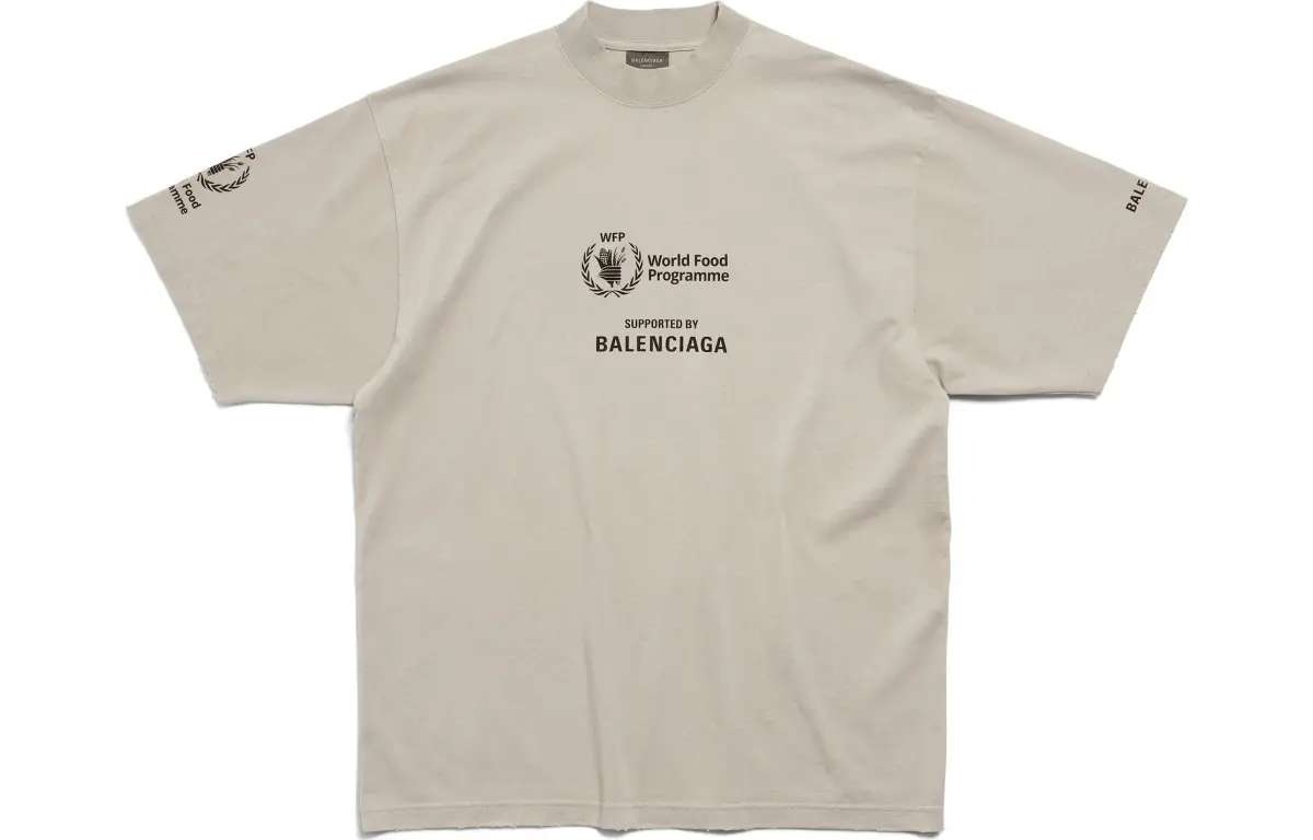 Balenciaga SS24 T Shirt Unisex Regular Fit Gray